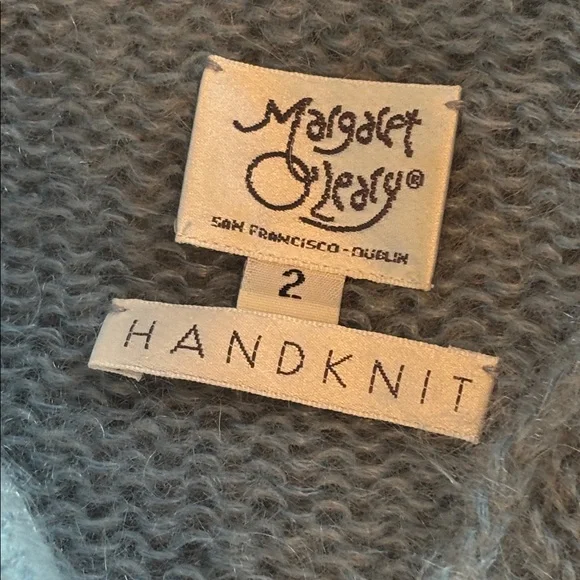 EUC Margaret O'Leary handknit mohair sweater *slate blue * sz 2 - Picture 4 of 8